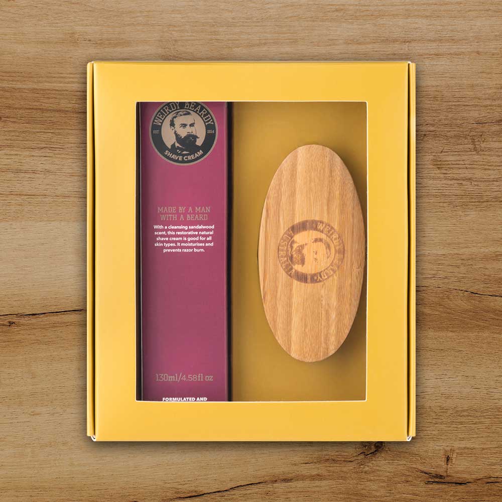 Shaving Cream 130ml + Beard Brush